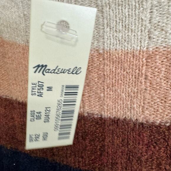 MADEWELL Evercrest Turtleneck Sweater Women's MulticolorSoft Coziest Yarn M New - Picture 9 of 10